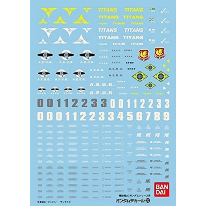 Zeta Gundam Decal 22 MGMultiuse