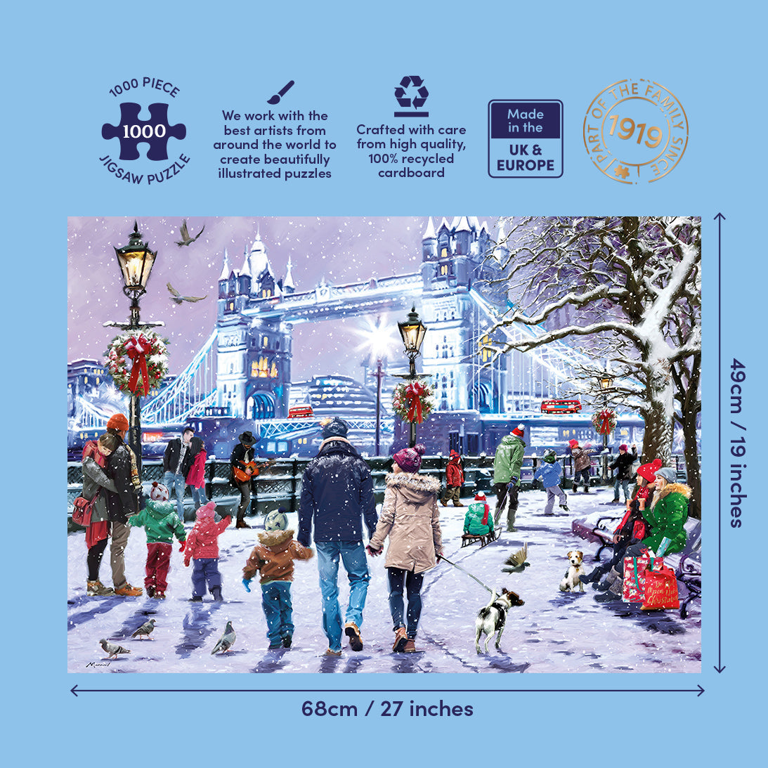 Tower Bridge at Christmas - Gibsons - 1000 pc
