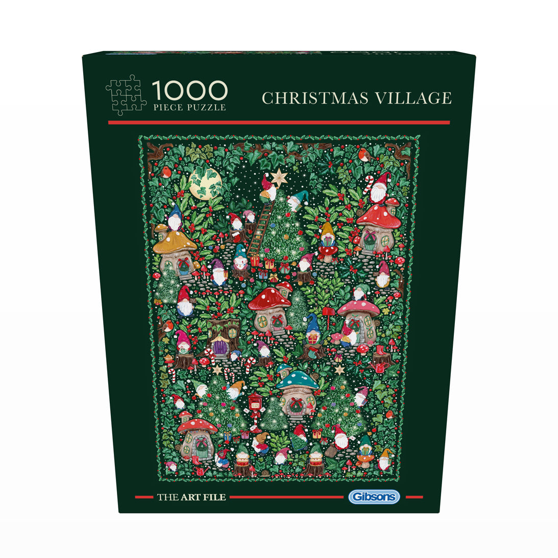Art File Christman Village 1000pc - Gibson