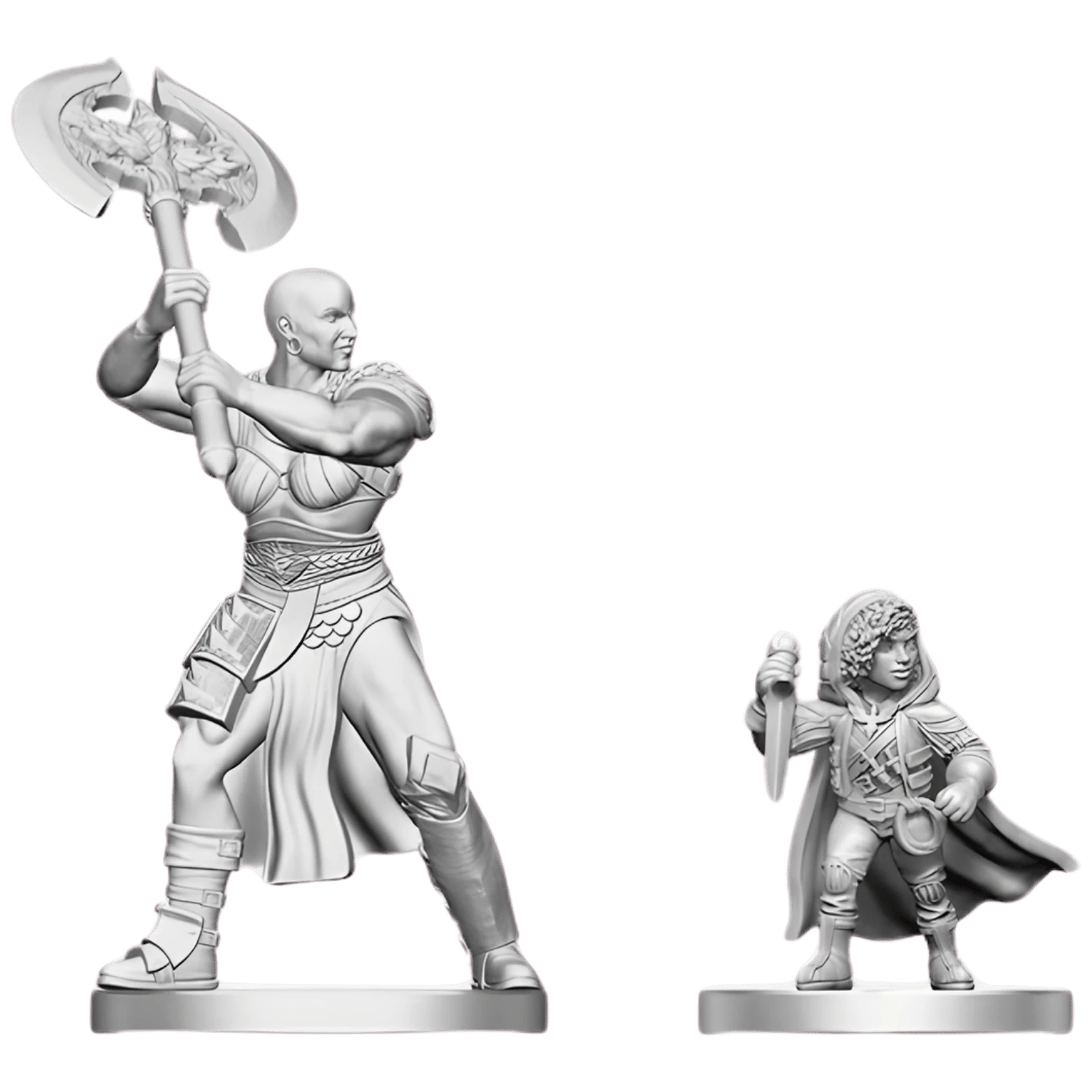 Goliath Barbarian & Halfling Rogue - D&D Nolzur's Marvelous Miniatures