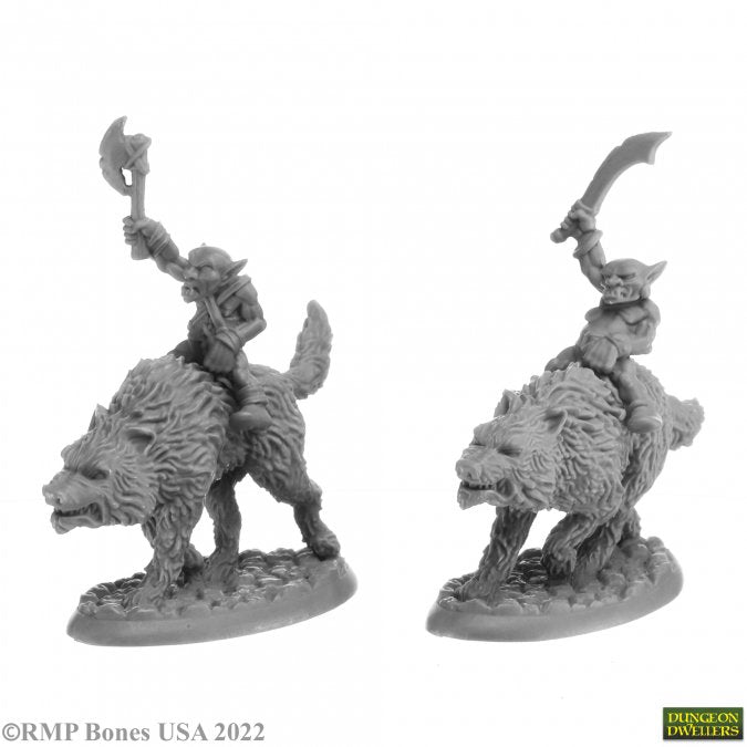 Goblin Wolfriders (2) - Reaper Dungeon Dwellers