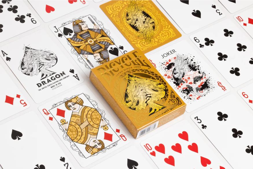 Gold Dragon - Bicycle Playing Cards