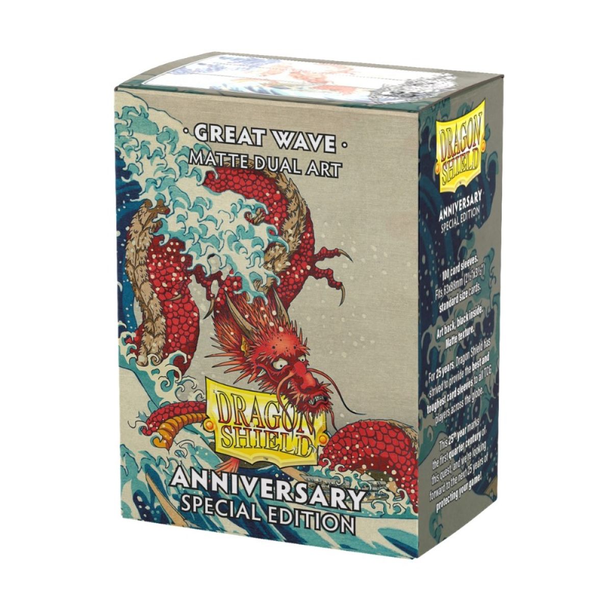 63x88 Great Wave Anniversary Dual Art Sleeves - Dragon Shield - Box 100