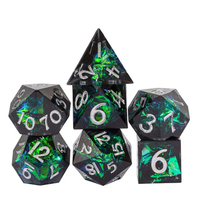 Magic Aura MINI GREEN SILVER - Games World Dice