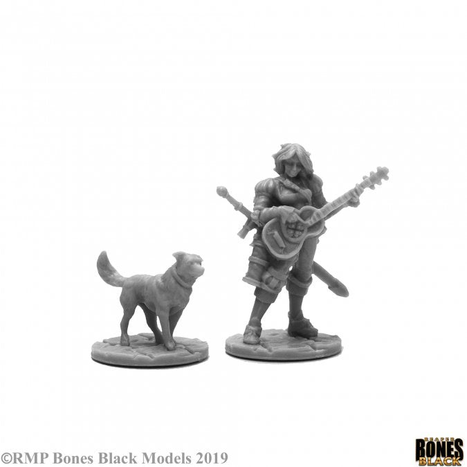 Isobael the Bard and Rufus - Reaper: Bones Black