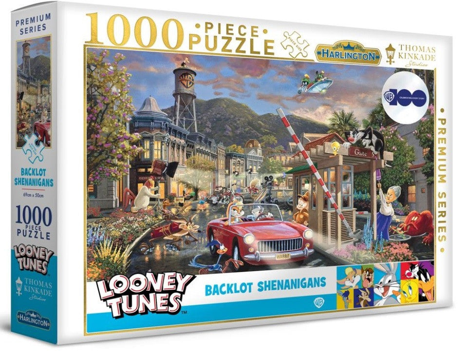 Looney Tunes Backlot Shenanigans 1000 pieces - Harlington Thomas Kinkade
