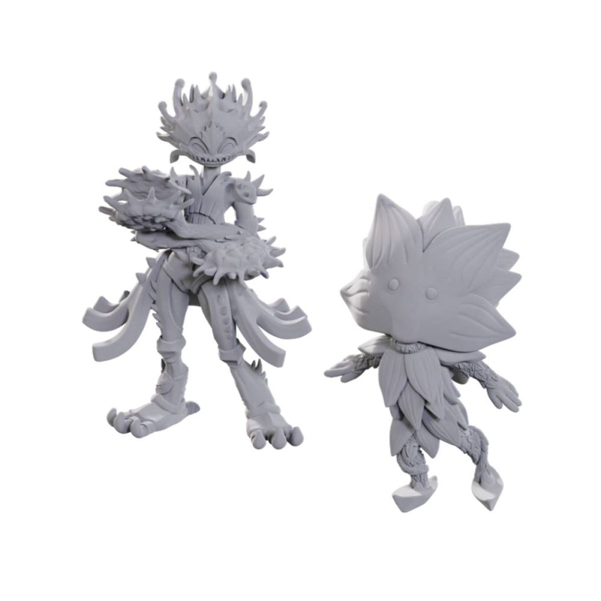 Lotus Leshy & Flytrap Leshy - Pathfinder Deep Cuts Unpainted Miniatures