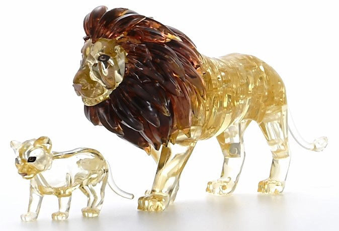 3D LION & CUB CRYSTAL PUZZLE