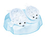 BABY SEALS 3D CRYSTAL PUZZLE