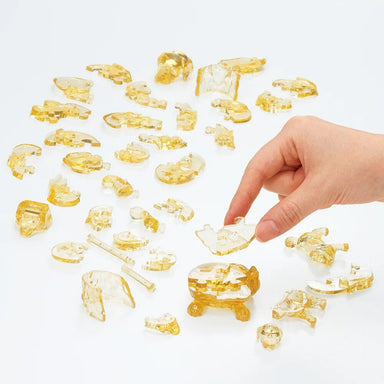 Golden Retriever and Puppy - 3D Crystal Puzzle