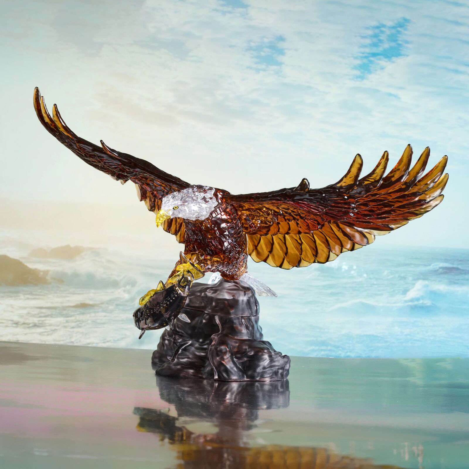 Eagle (Brown) - 3D Crystal Puzzle