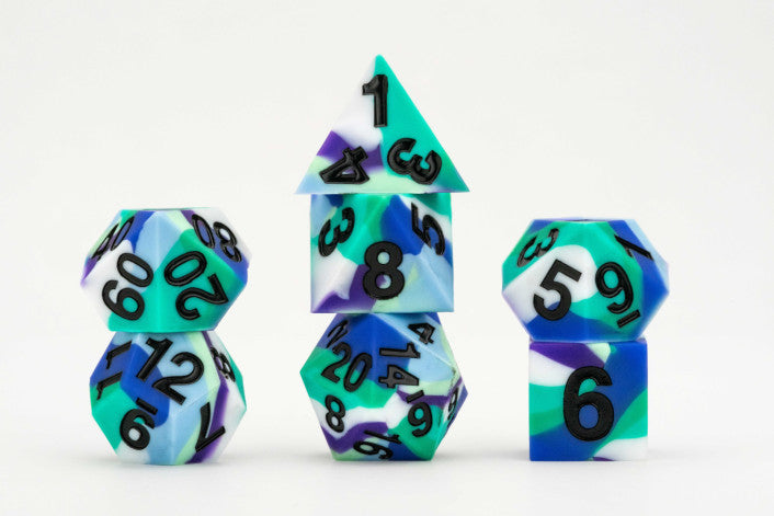 Gay Men Pride Sharp Edge Silicone MDG Dice Set