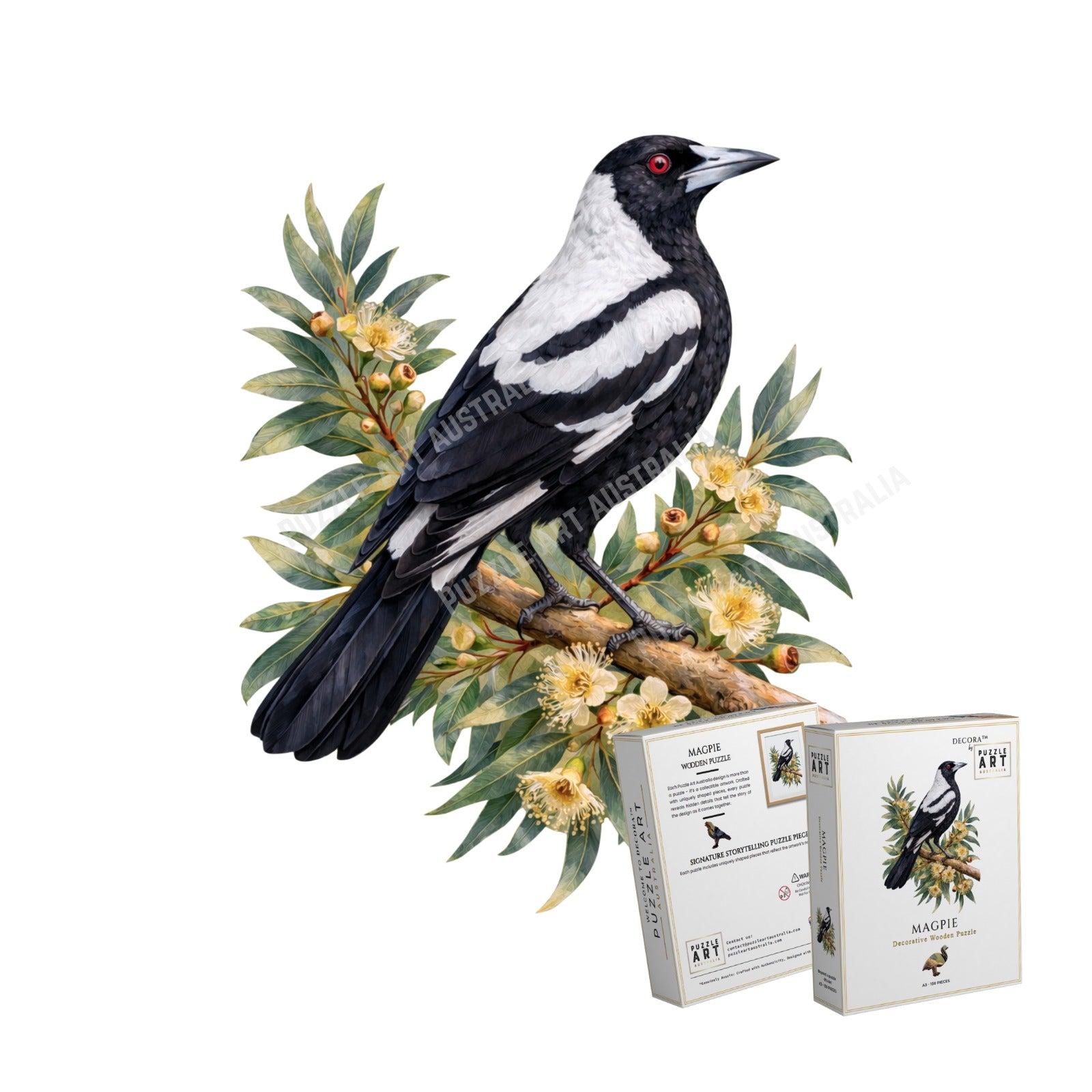 A5 Magpie Wooden Puzzle - Puzzle ART