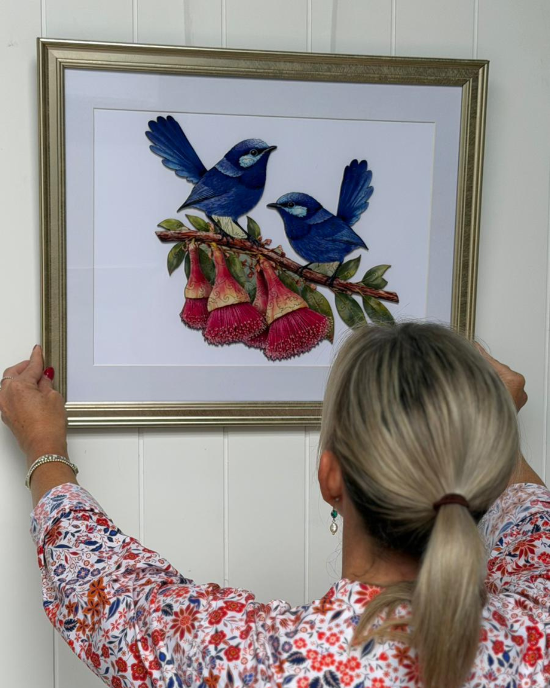 A5 Splendid Fairy wrens Wooden Puzzle - Puzzle ART