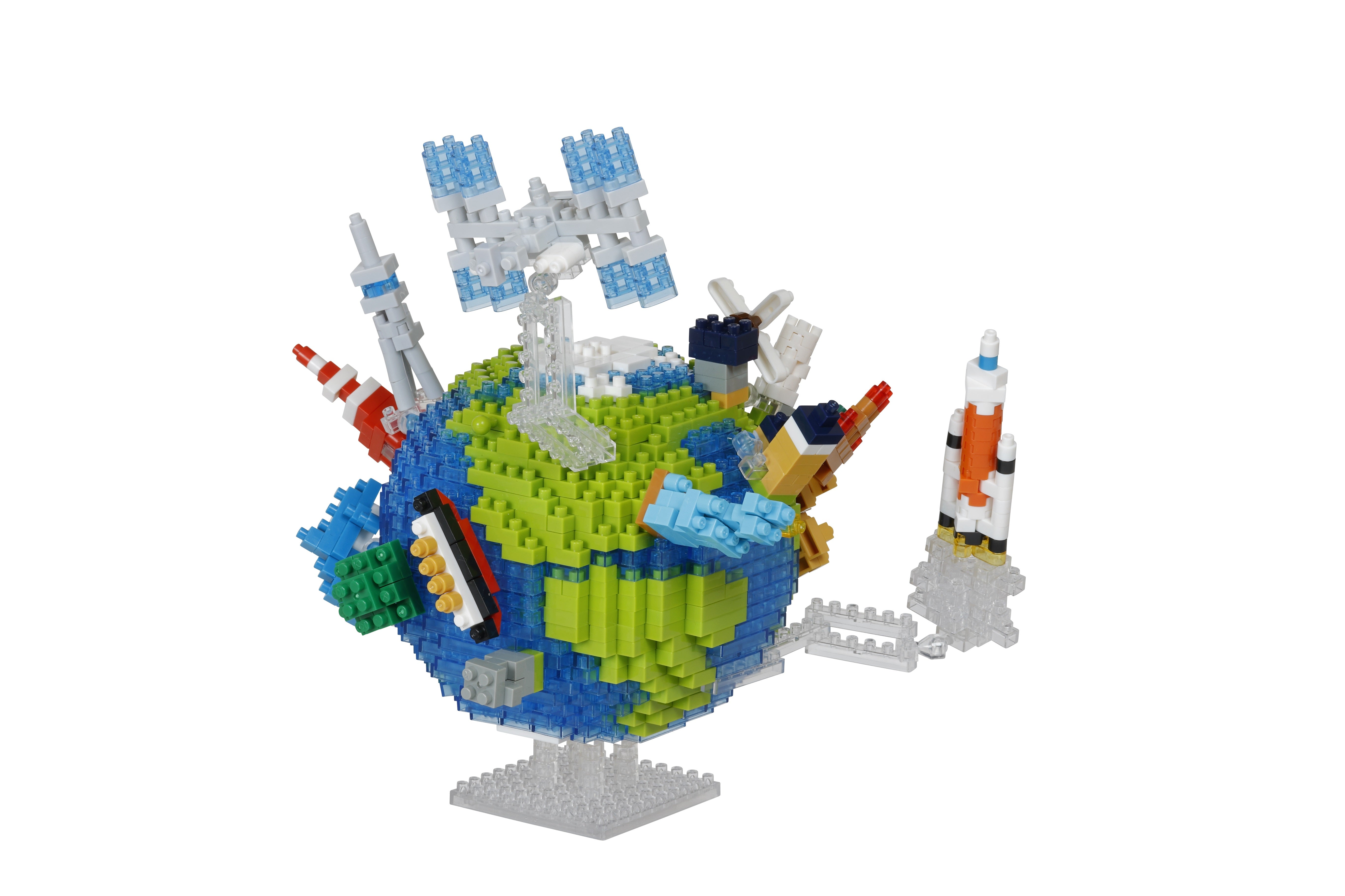 Planet Earth and the Moon - Nanoblock