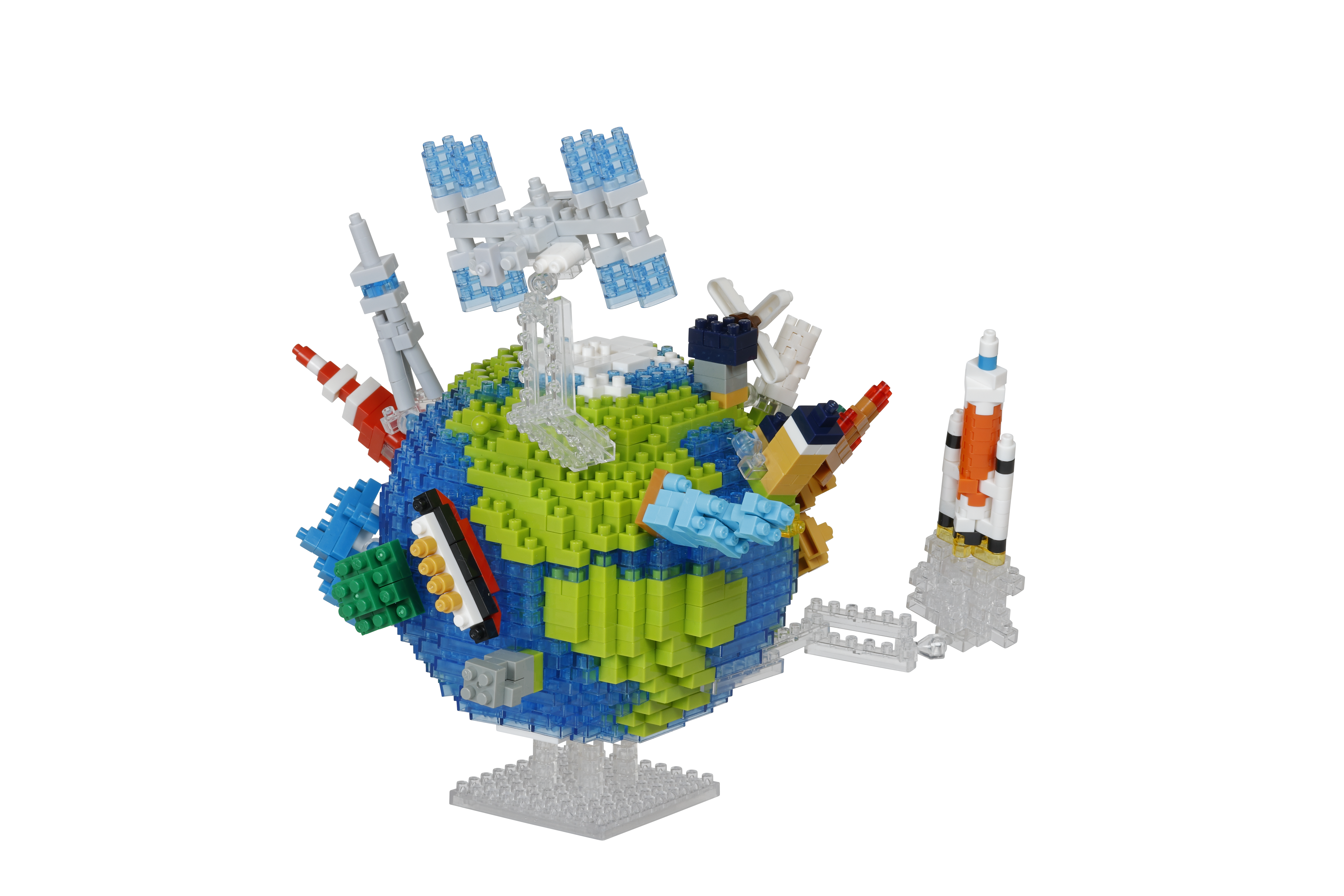 Planet Earth and the Moon - Nanoblock