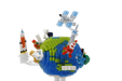 Planet Earth and the Moon - Nanoblock