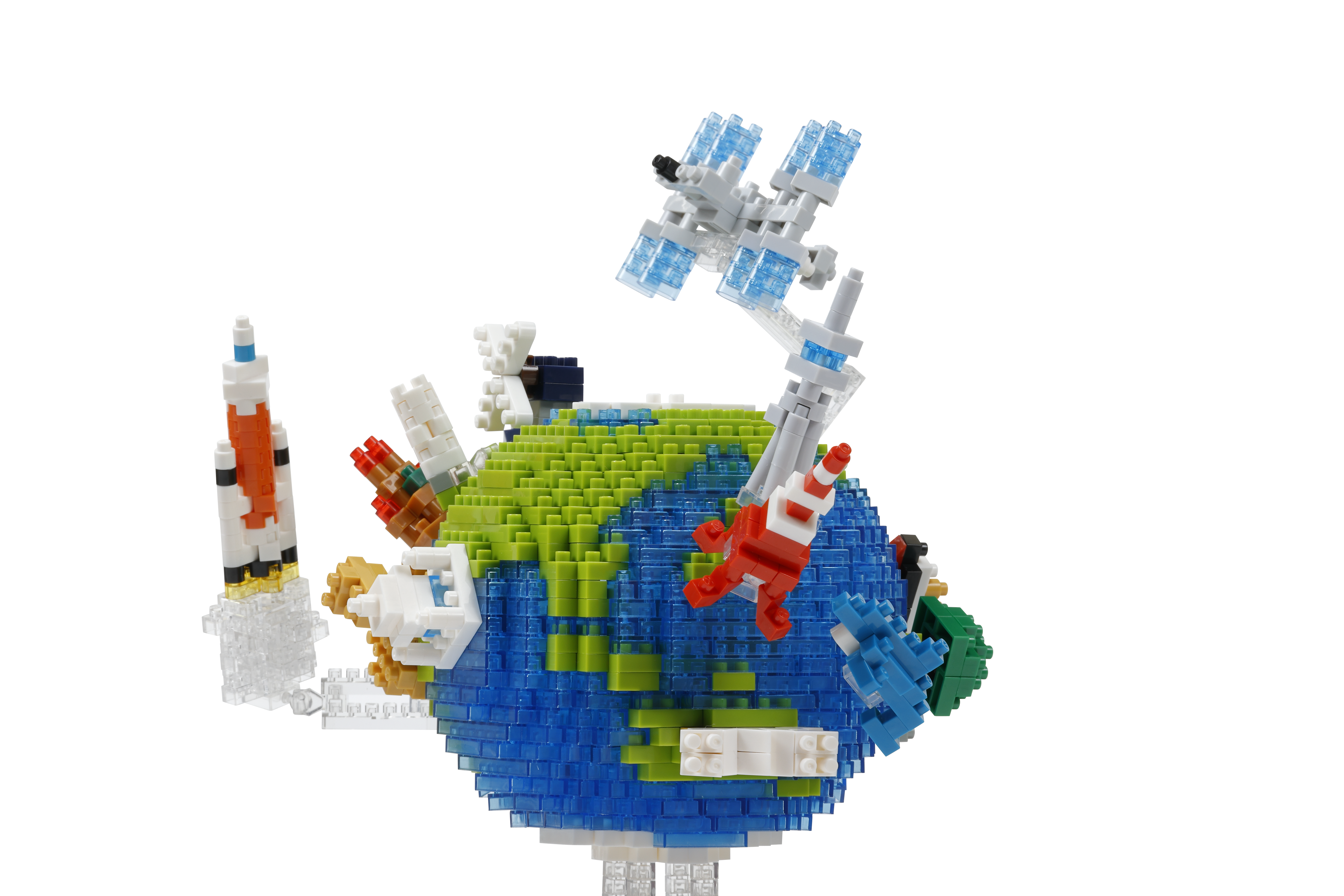 Planet Earth and the Moon - Nanoblock