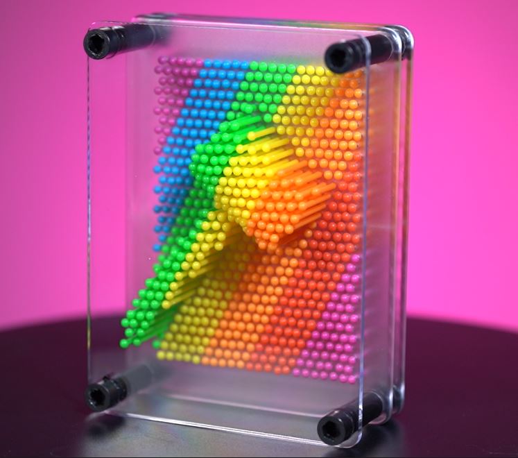 Small Rainbow Pin Art