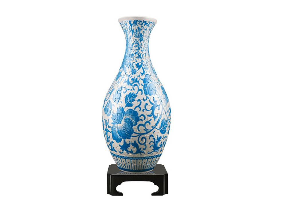 VASE ORIENTAL FLORAL ORNAMENT