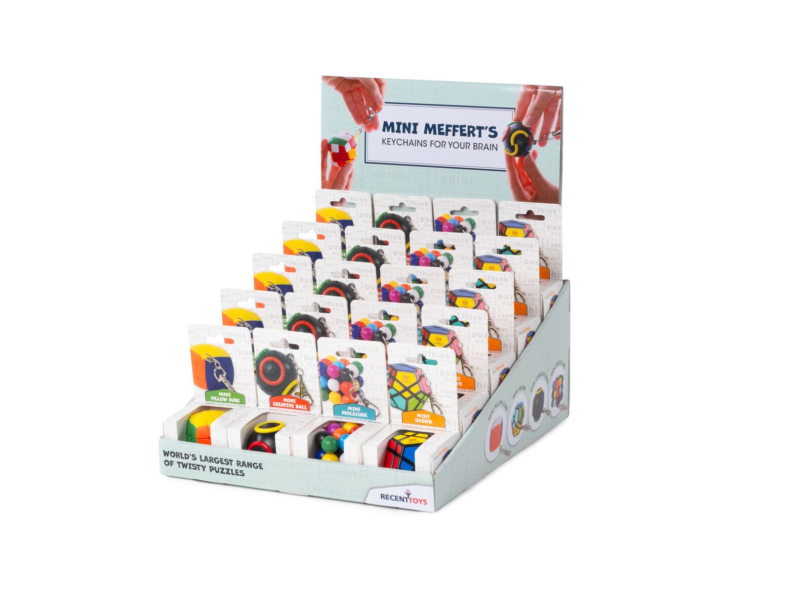 Mini Meffert Twisty Puzzle Keychains
