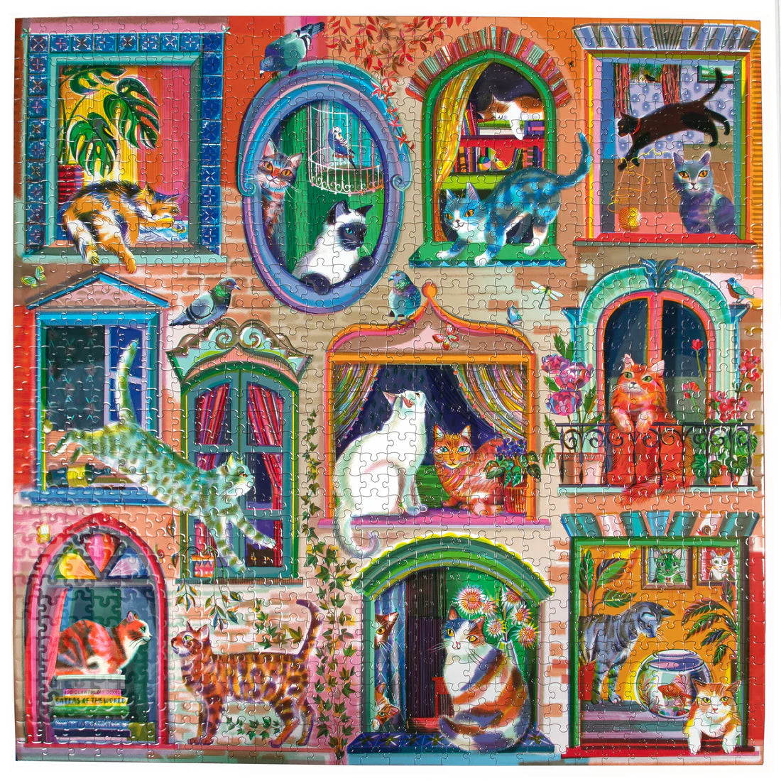 Cats in Window - 1000pc eeBoo