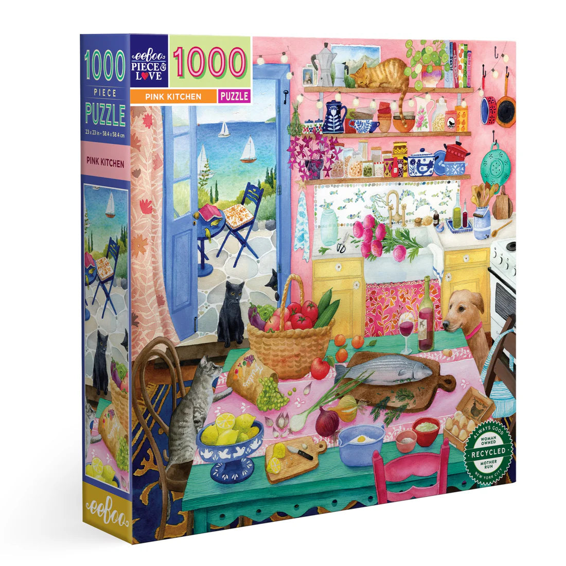 Pink Kitchen - 1000pc eeBoo