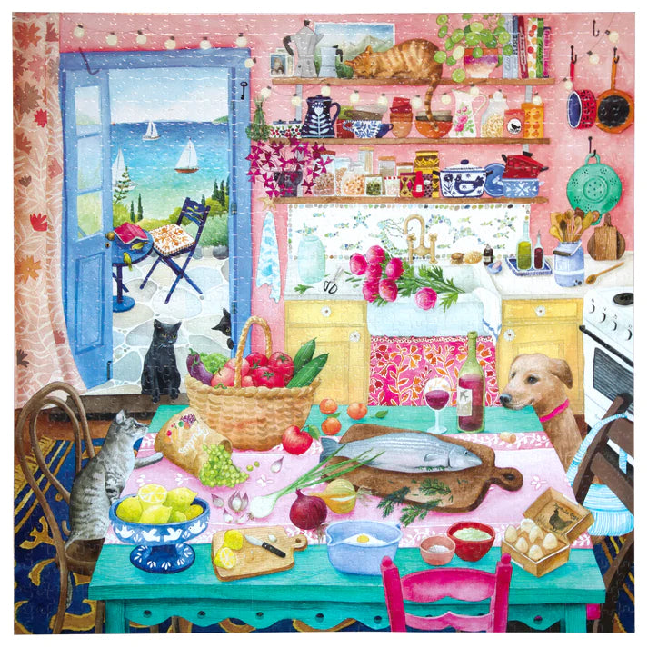 Pink Kitchen - 1000pc eeBoo