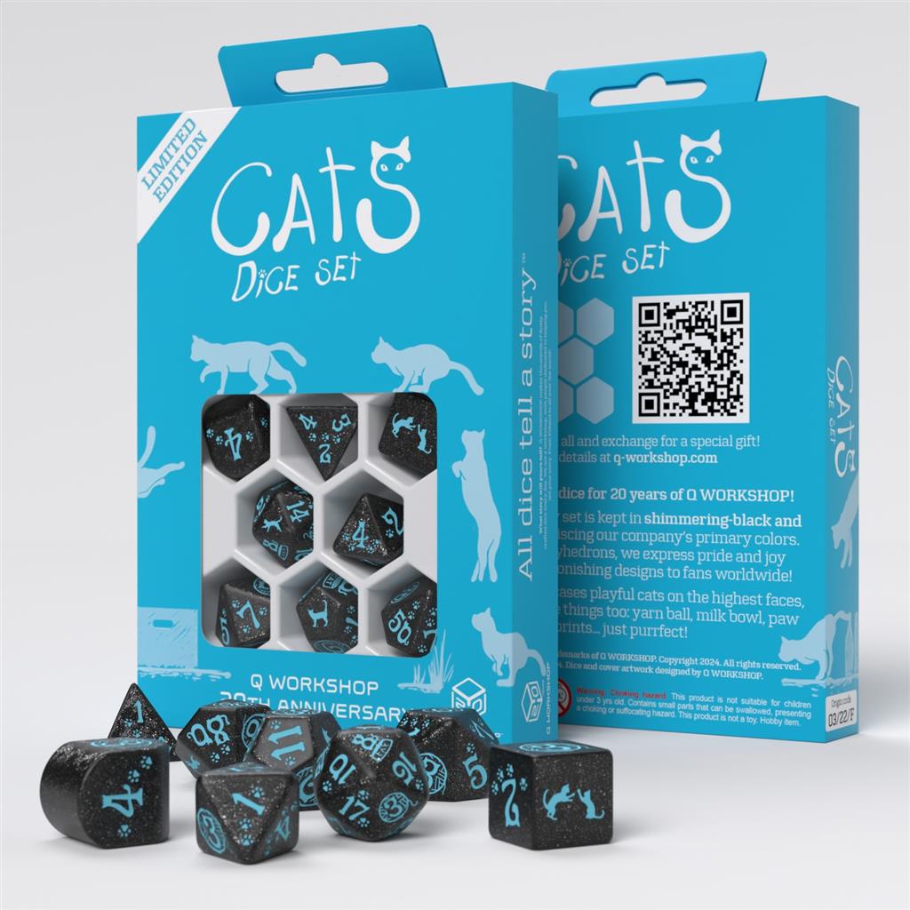 Cats Dice Set - Q Workshop 20th Anniversary Limited Edition Set