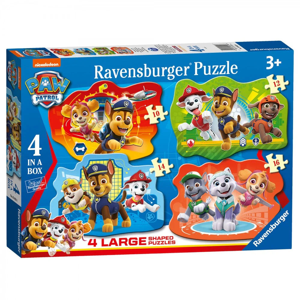 Paw Patrol 4 Large Shaped Puzzles - Ravensburger
