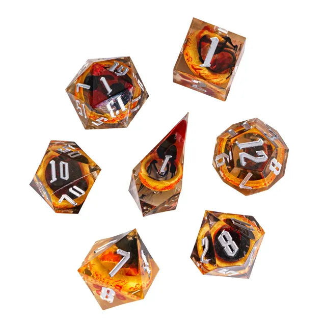 Flame Ring Sharp RED YELLOW - Games World Dice
