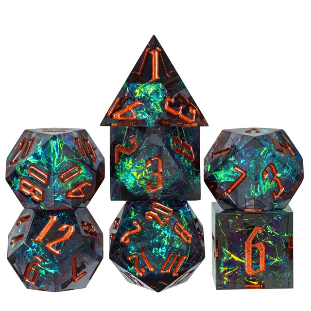 Magic Aura Sharp SMOKY BLUE COPPER - Games World Dice