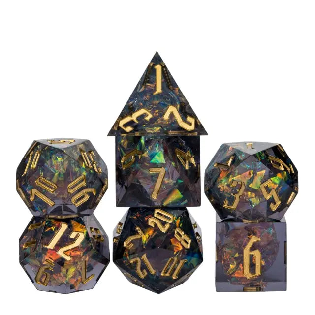 Magic Aura Sharp SMOKY BLUE GOLD - Games World Dice