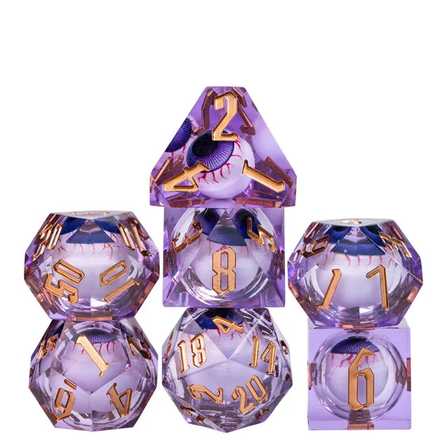 Eyeball Sharp PURPLE- Games World Dice