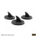 Shark Fins (3) - Reaper: Bones Black:
