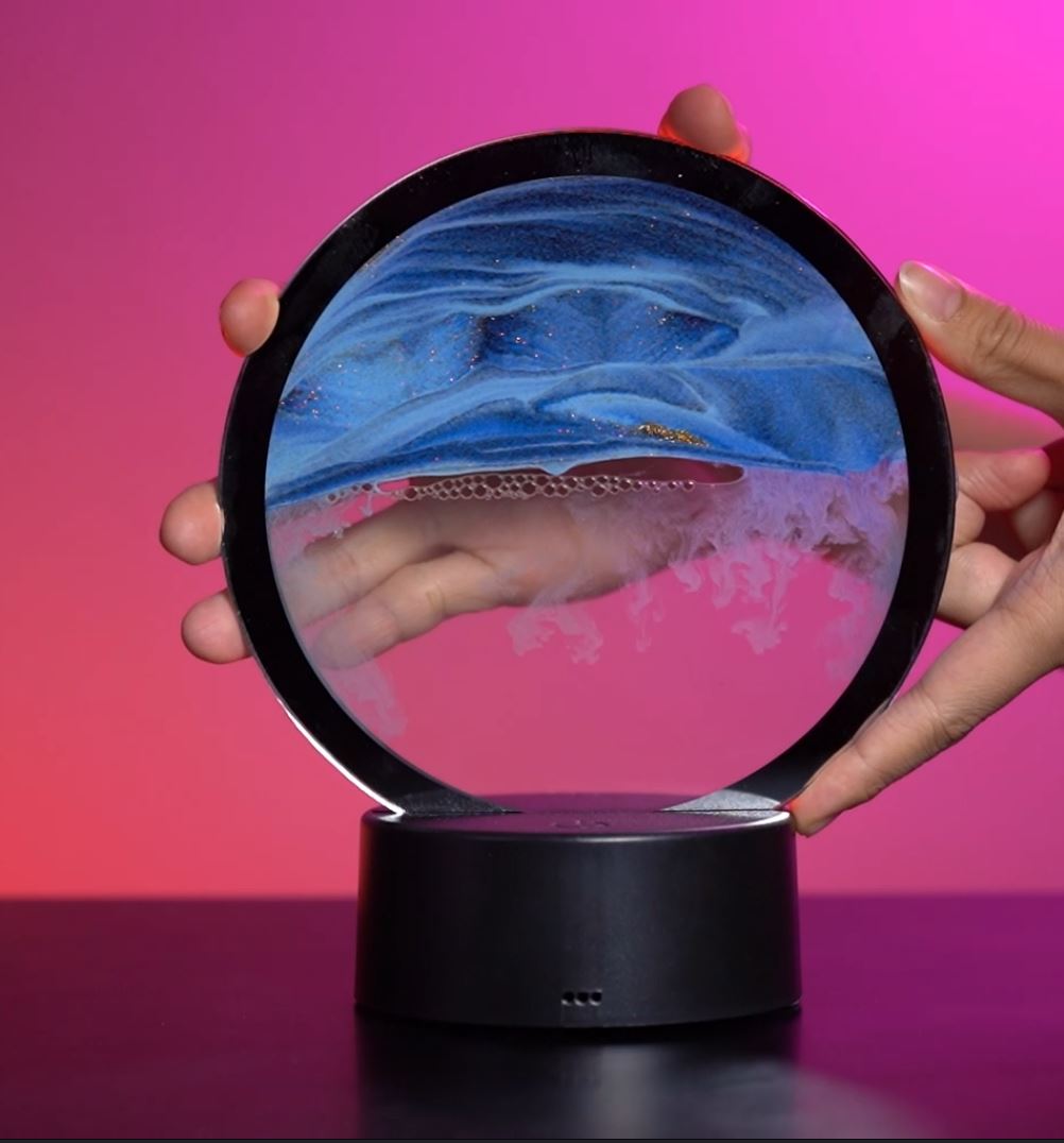 Blue LED Sand Art