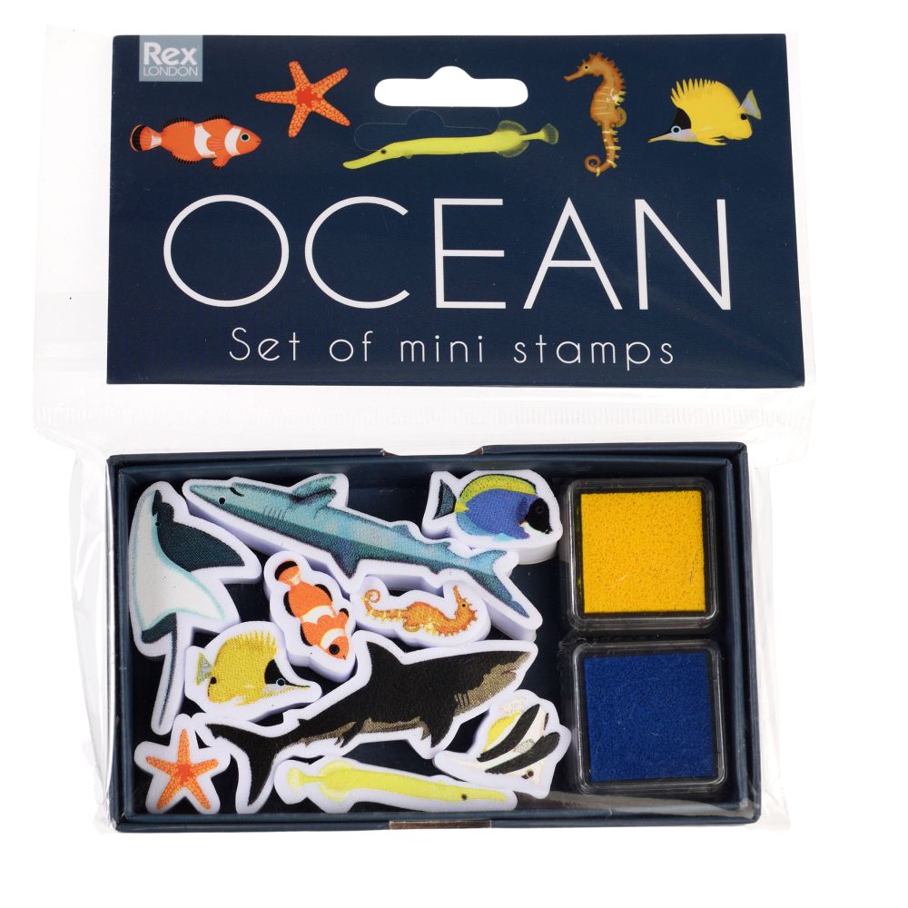 Set of Mini Stamps - Ocean