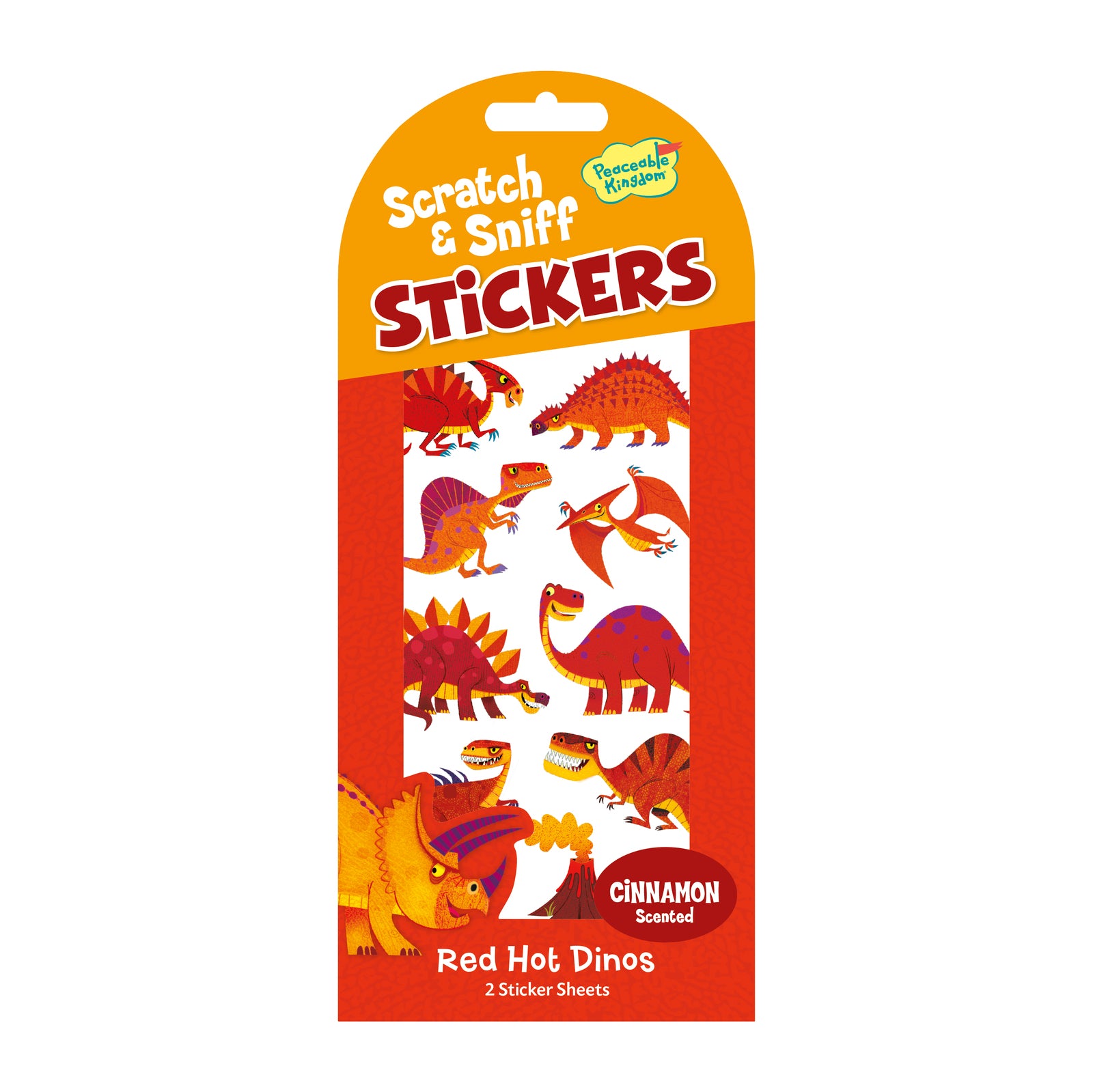 Red Hot Dinos - Scratch and Sniff Stickers