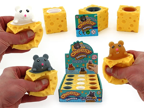 Squeezy Pop Up Mouse in Block of Cheese
