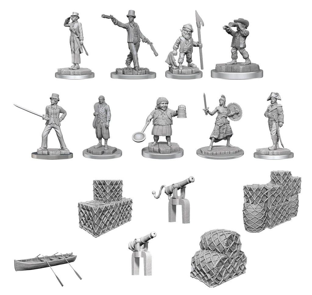 Ships Crew Box Set - Wizkids Deep Cuts Unpainted Miniatures