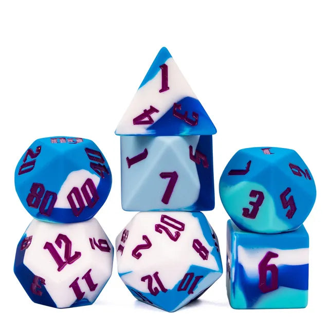 Sili Dice BLUE LBLUE WHITE - Games World Dice
