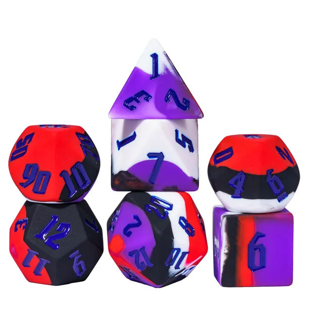 Sili Dice RED BLACK PURPLE - Games World Dice