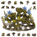 A5 Southern Corroboree Frog Wooden Puzzle - Puzzle ART
