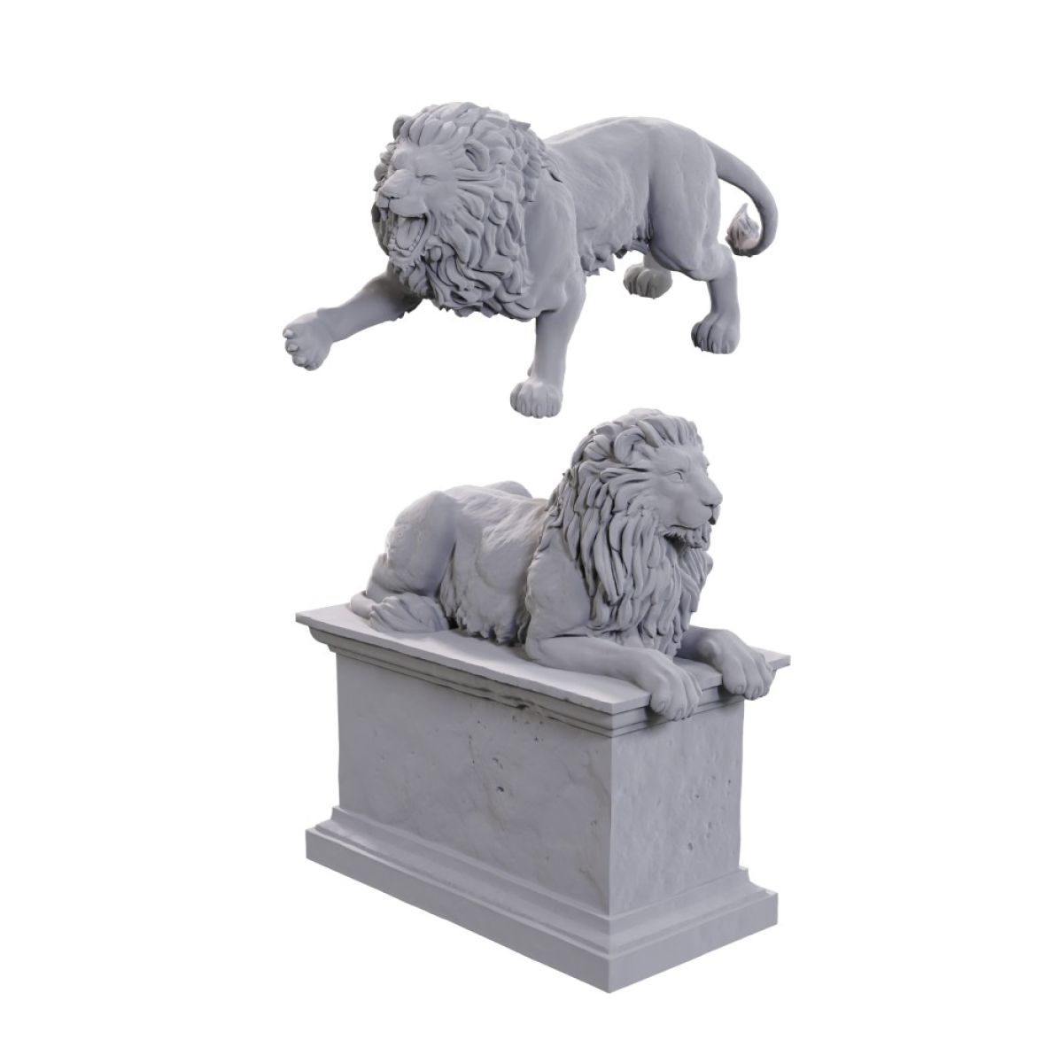 Stone Lion Animated Wizkids Deep Cuts