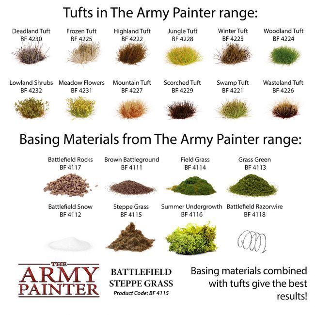 Battlefield Steppe Grass - The Army Painter Basing
