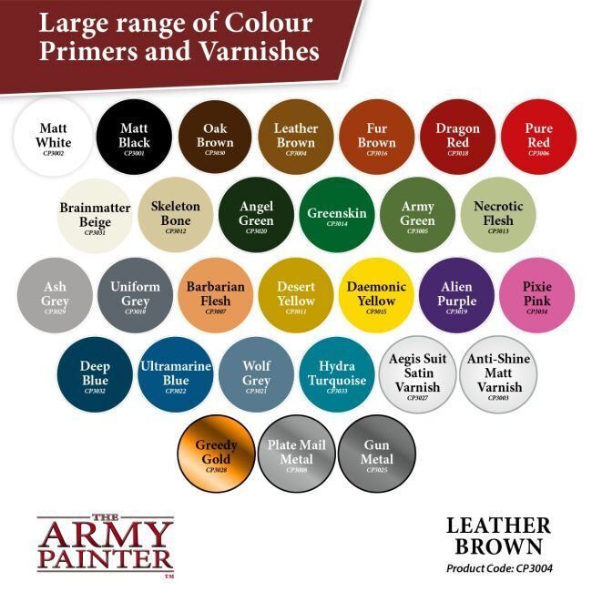 Leather Brown - 400ml Spray PaintThe - Colour Primer