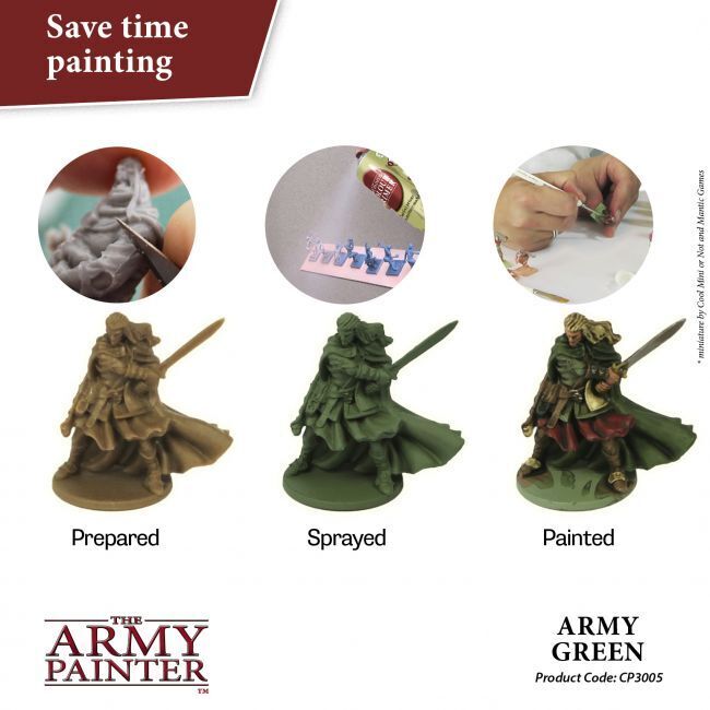 Army green - 400ml Spray Paint - Colour Primer