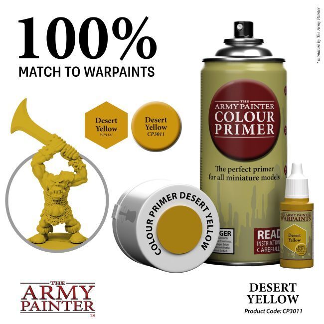 Desert Yellow - 400ml Spray Paint - Colour Primer