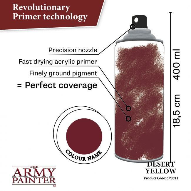 Desert Yellow - 400ml Spray Paint - Colour Primer