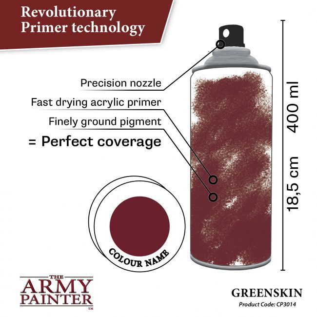 Greenskin - 400ml Spray Paint - Colour Primer